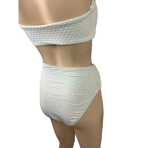 Cabana del Sol 2-Piece Strapless Bandeau Bikini Women's Size L Green - Picture 3 of 8